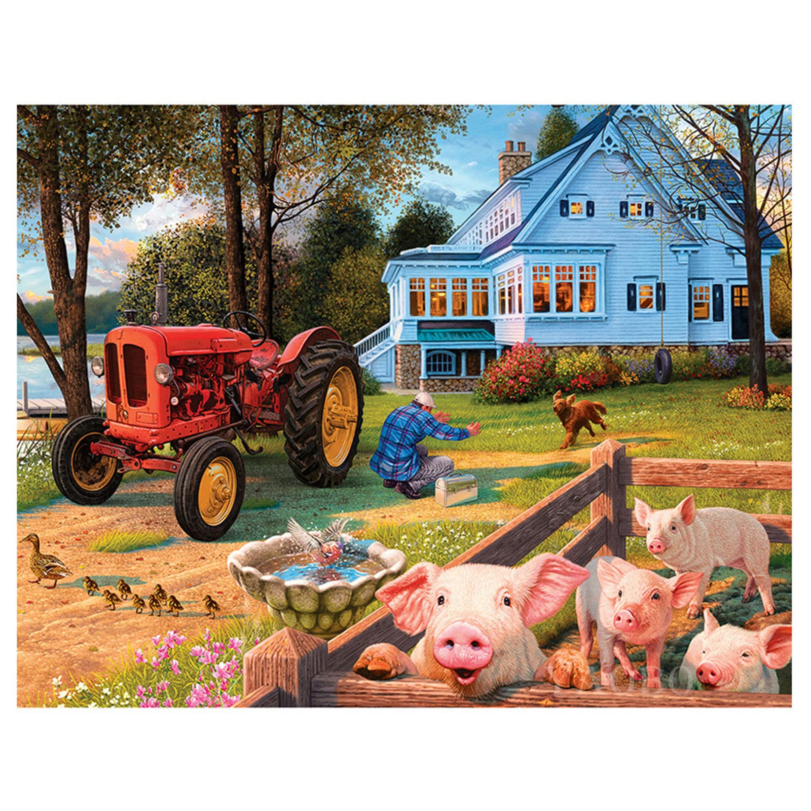 Zariocy 5D Diamond Painting Maiale – Kit Fai Da Te Con Tela 30x40 Cm, Diamanti Rotondi Per Decorazione Parete - 2
