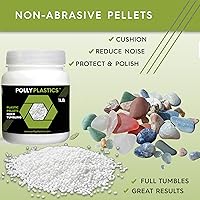 Vista 4 de Polly plásticos Rock Tumbler Tumbling Media Grit Kit en Heavy Duty Bolsa Resellable.