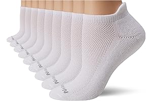 Women's Hidden No Sweat Socks - Breathable and Comfortable with Back Tab - 9 Pairs