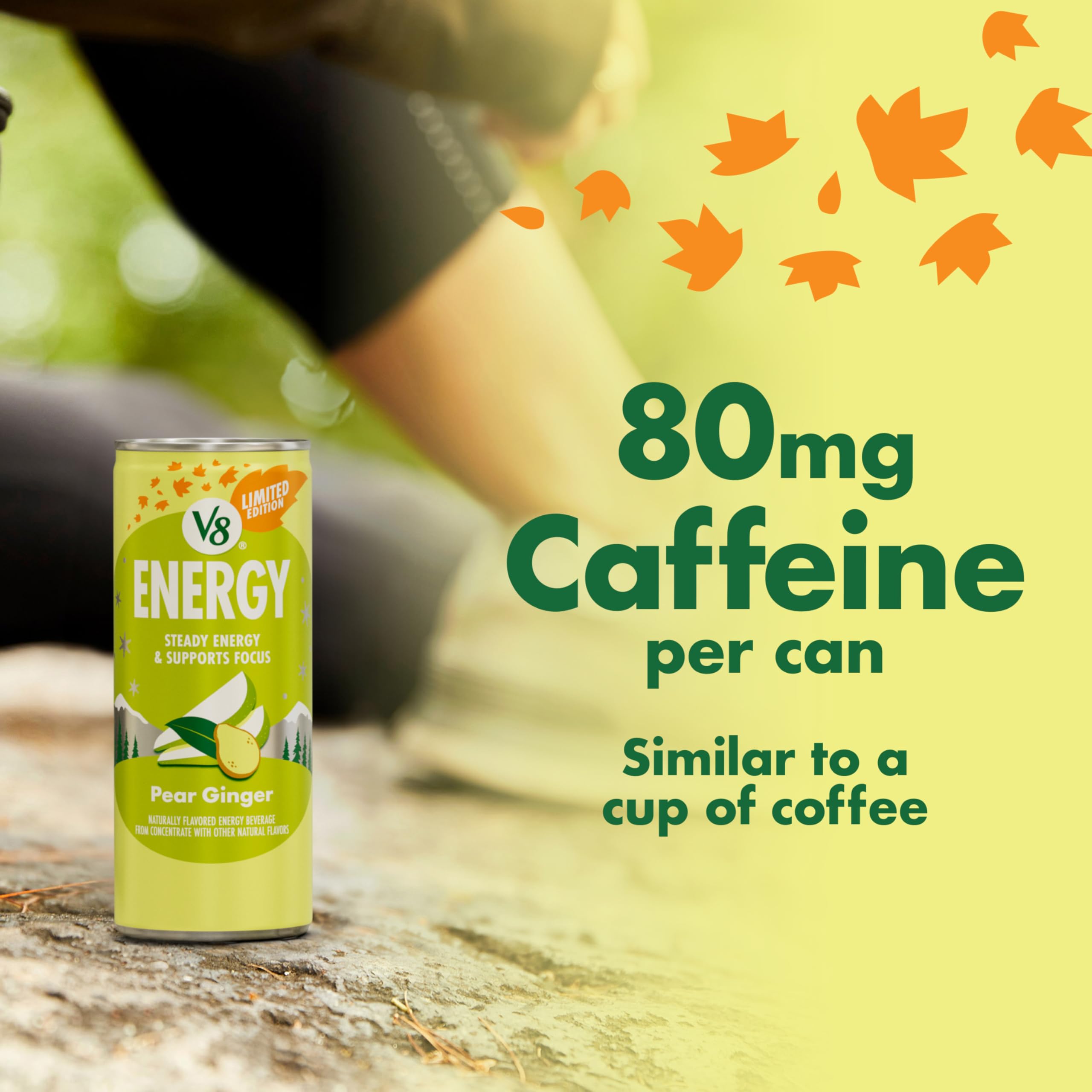 Amazon.com: V8 Energy Pear Ginger Energy Drink, 8 fl oz Can (6