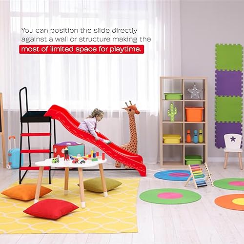 Miniatura 4 de Machrus Upper Bounce Trampoline Step N SlideJuego de escalera de escalón y tobogán ondulado para niños para exteriores, se adapta a trampolines