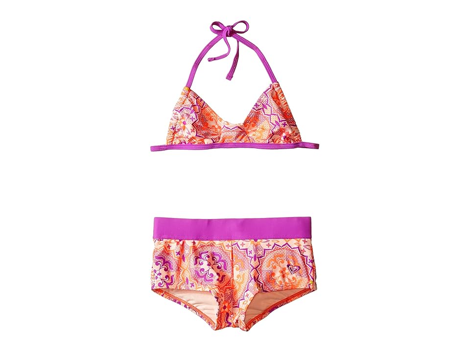 

Roxy Kids Miles Away Bandeau Set (Big Kids) (Pale Peach) Girl's Swimwear Sets