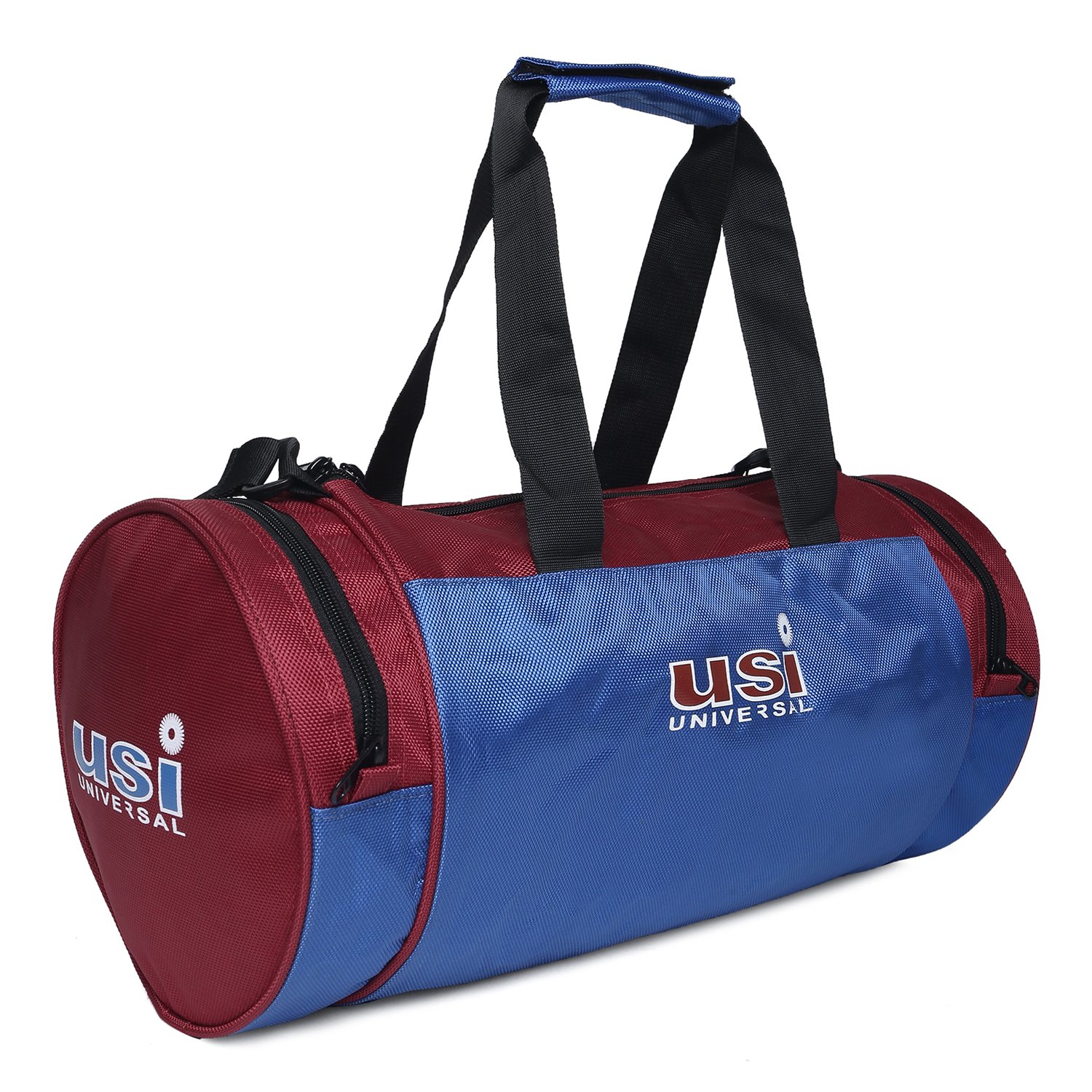 Duffel Bag Foldable 562DK Gym Bag for Men Women Lightweight with 2 Side Pocket for Travel | Sports Duffle Bags for Travel Swimming Fitness & Workout with Shoulder Strap (Red/Blue)-image-22
