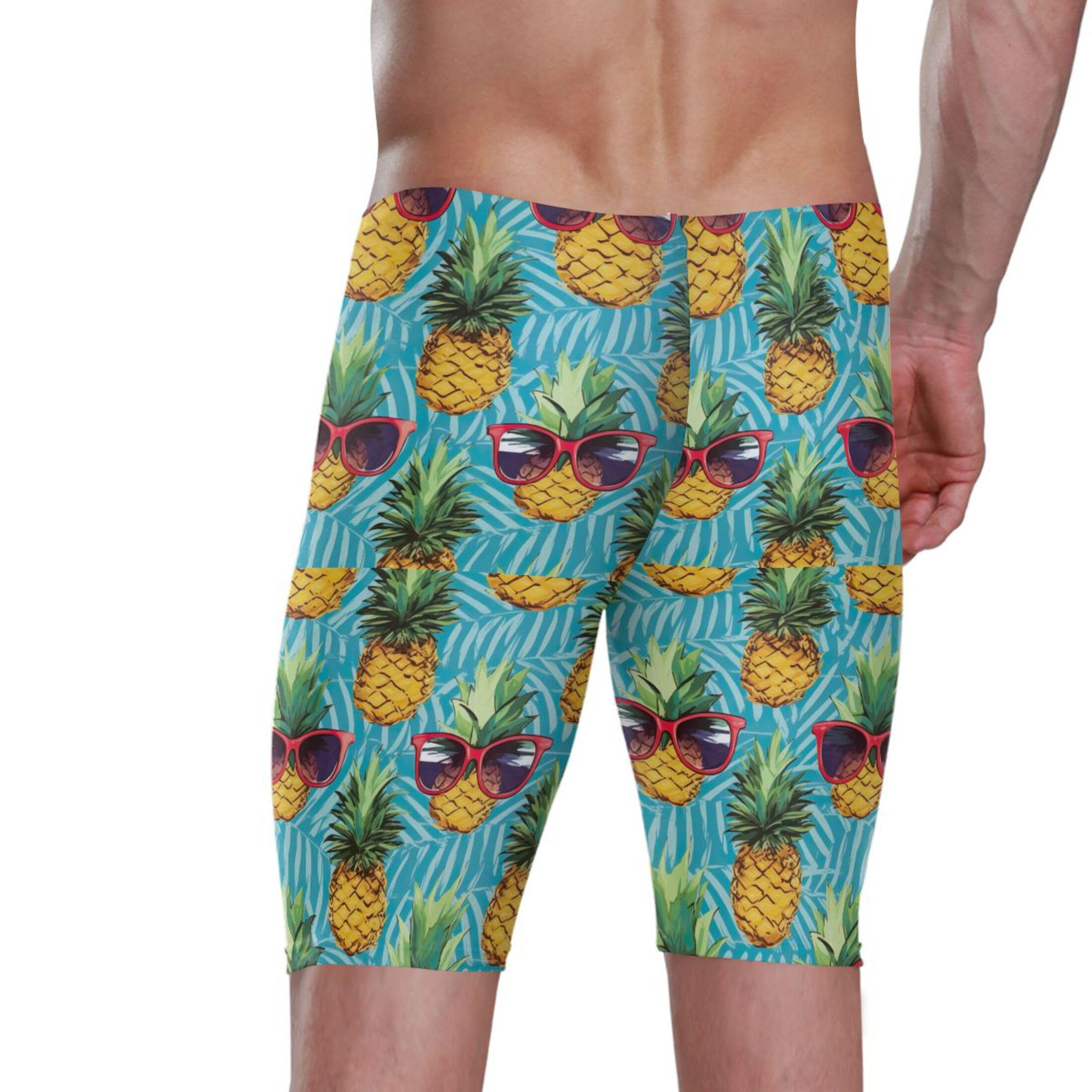 UMIRIKO Pineapple Cooler Glasses Men's Swim Jammers Swimsuit M B0401056