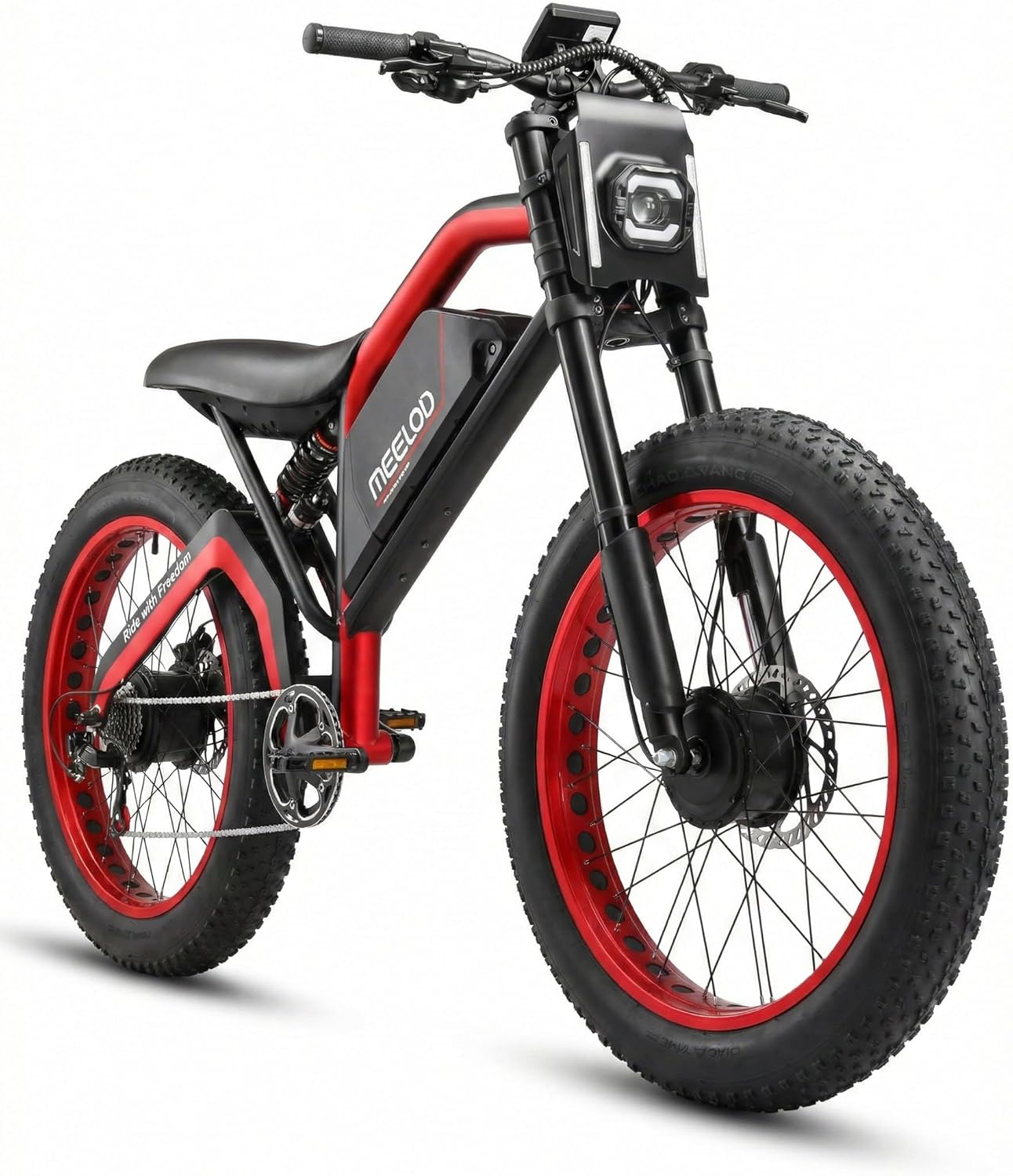 3000W Peak Power E-Bike | 40 MPH Speed, 80-Mile Range, All-Terrain Fat Tire Electric Bike with Dual Motors & App Control 25AH 52V