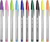 BIC Cristal Multi Colour Ballpoint Pens, Assorted Colors Every-day Biro Pens with Wide Point (1.6 mm), Pack of 20