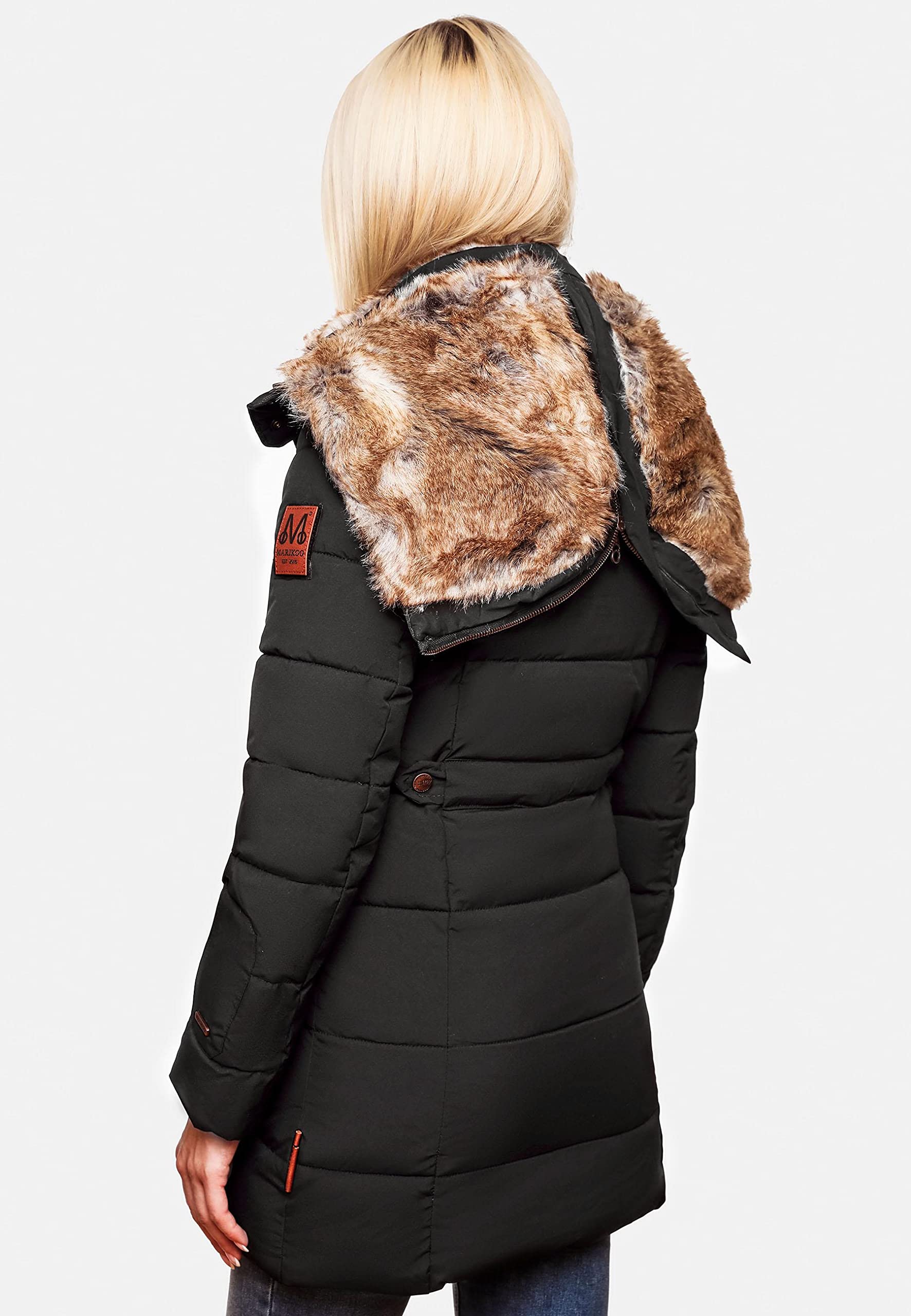 Marikoo Nekoo veste d'hiver pour femme matelassé avec capuche XS-3XL