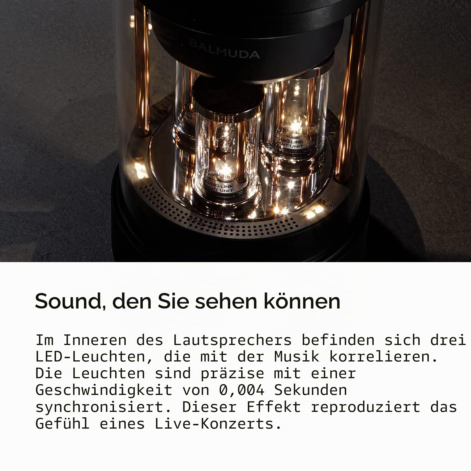 BALMUDA The Speaker | Tragbarer Bluetooth-Lautsprecher | 3D