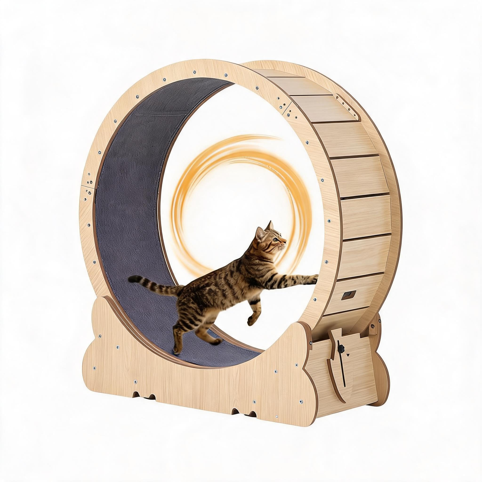 Cachpib 90cm Cat Exercise Wheel for Indoor Cat Running Wheel for Cats Fitness