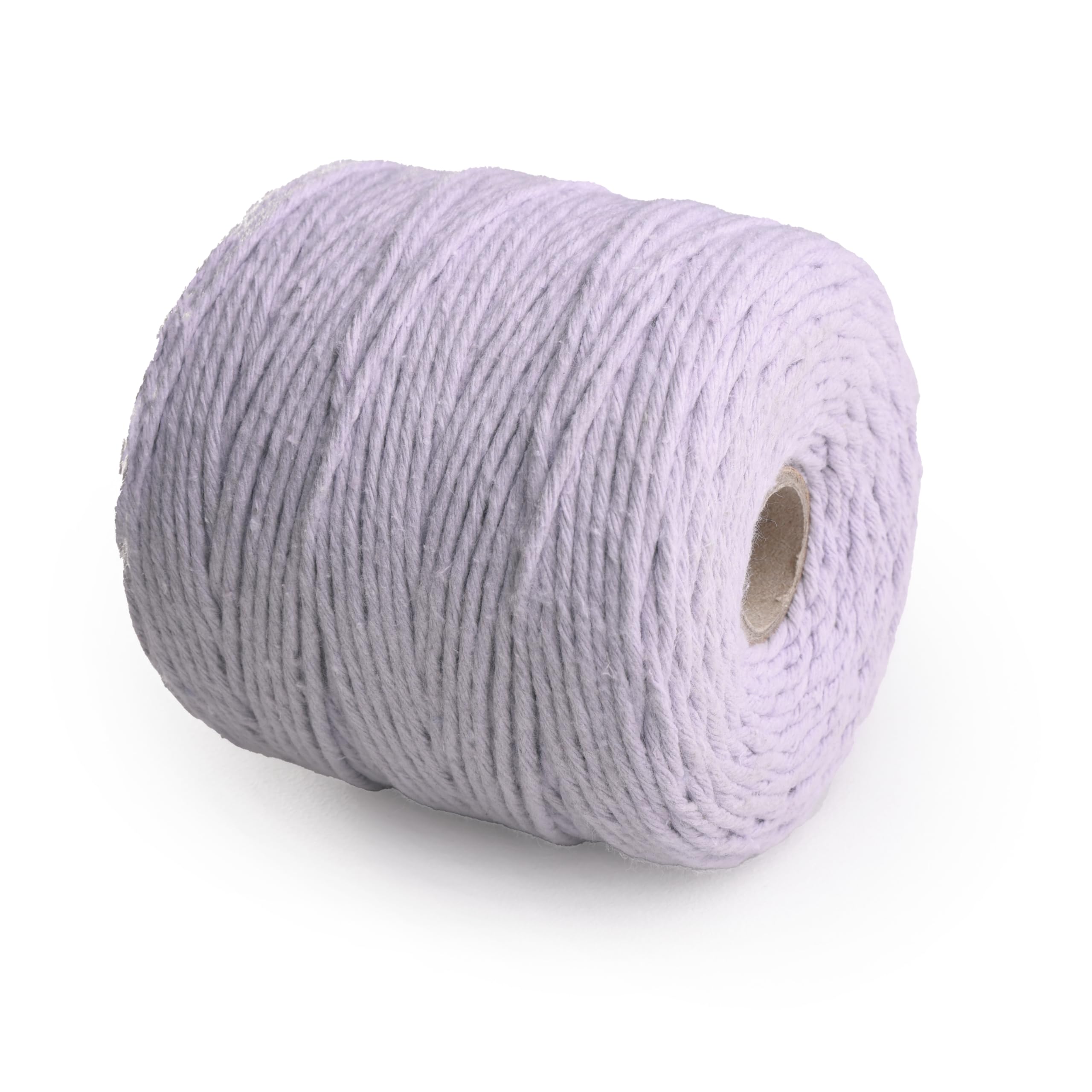 29 Colors 3mm Braided Macrame 100% Cotton Cord Crafting, Jewelry Making & Rustic Home Décor String Rope Craft Project DIY Supply Soft Nartural Knotting Boho Decor Knitting (Liliac, 100m)