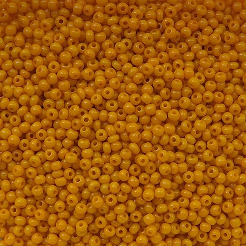 Semilla Perlas 10/0 Checa Opaco Naranja Claro (una Madeja) Vidrio Preciosa