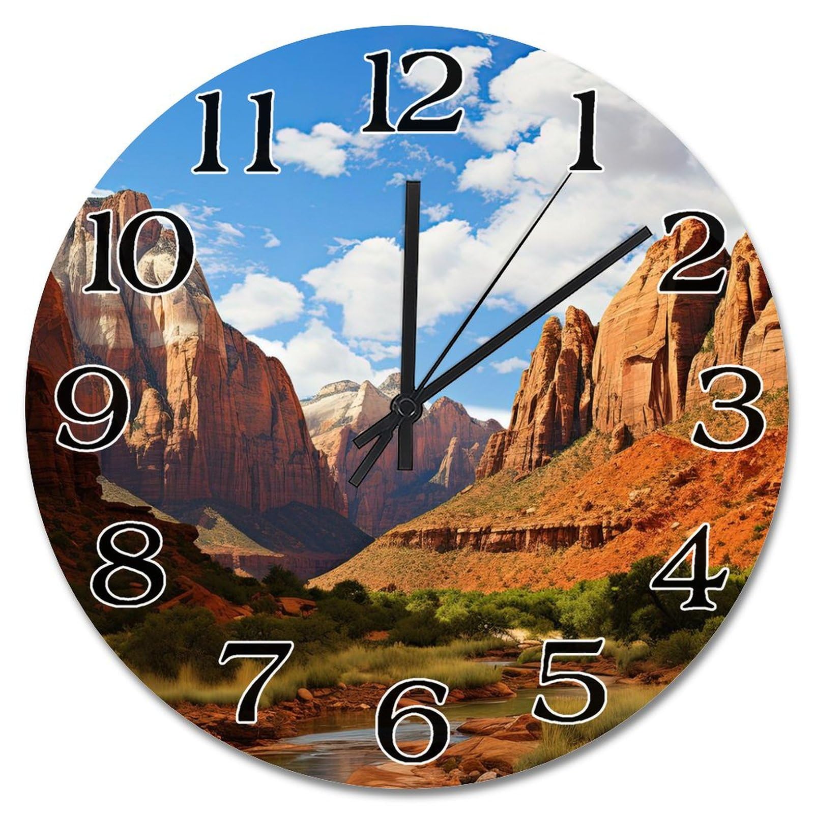 Horloge murale salon style ferme et nature pour une ambiance de chalet