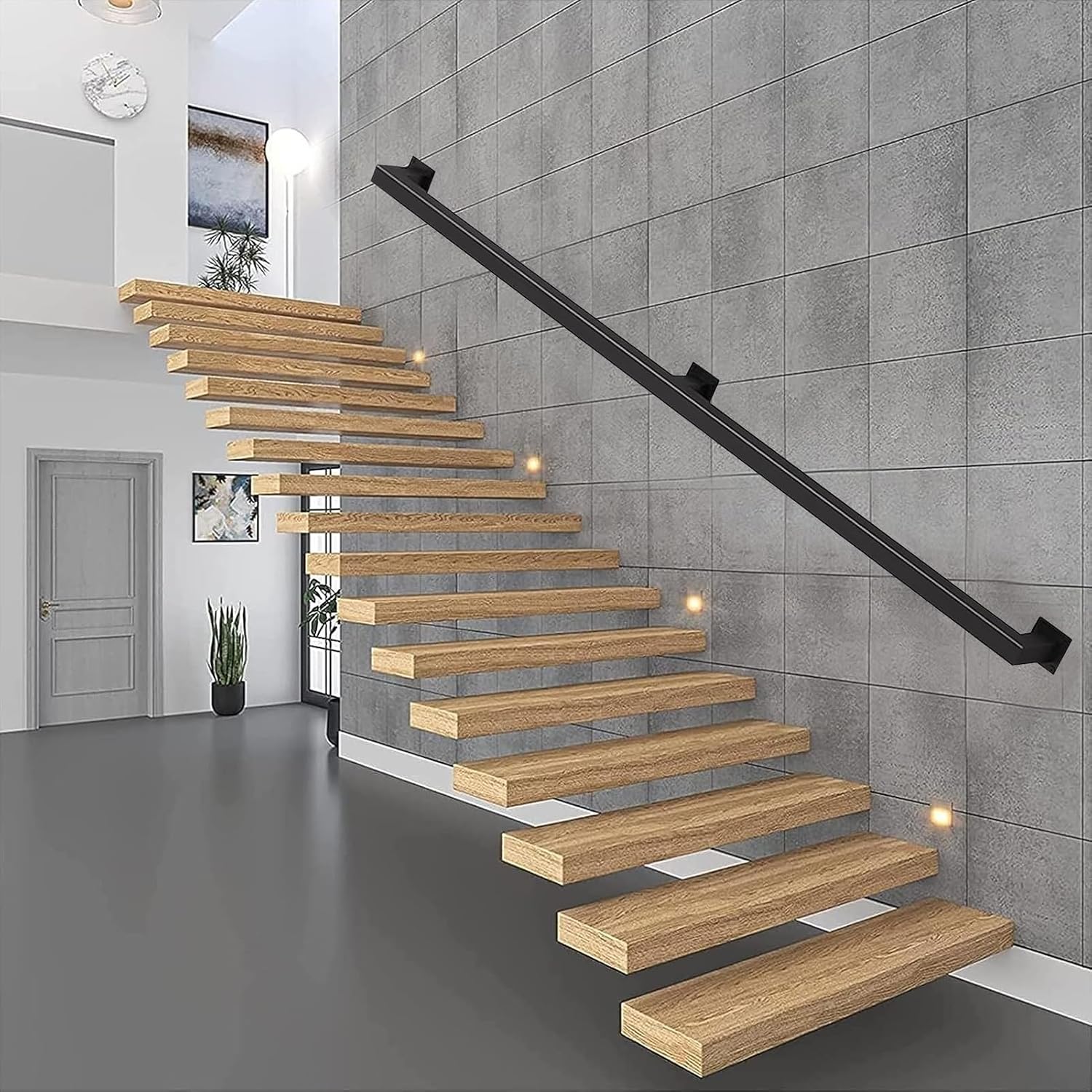 2m High Railing Amazon.com: Whnoorher Wall Mount Banister Hand Railing, Outdoor Indoor ...