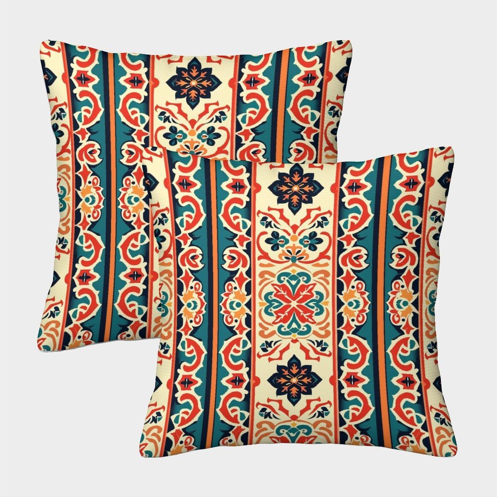 kaiyun 2 Pack Repeating Pattern, Seamless Pattern Pillow Case Home Decoration Sofa Cushion Cover 50x50cm