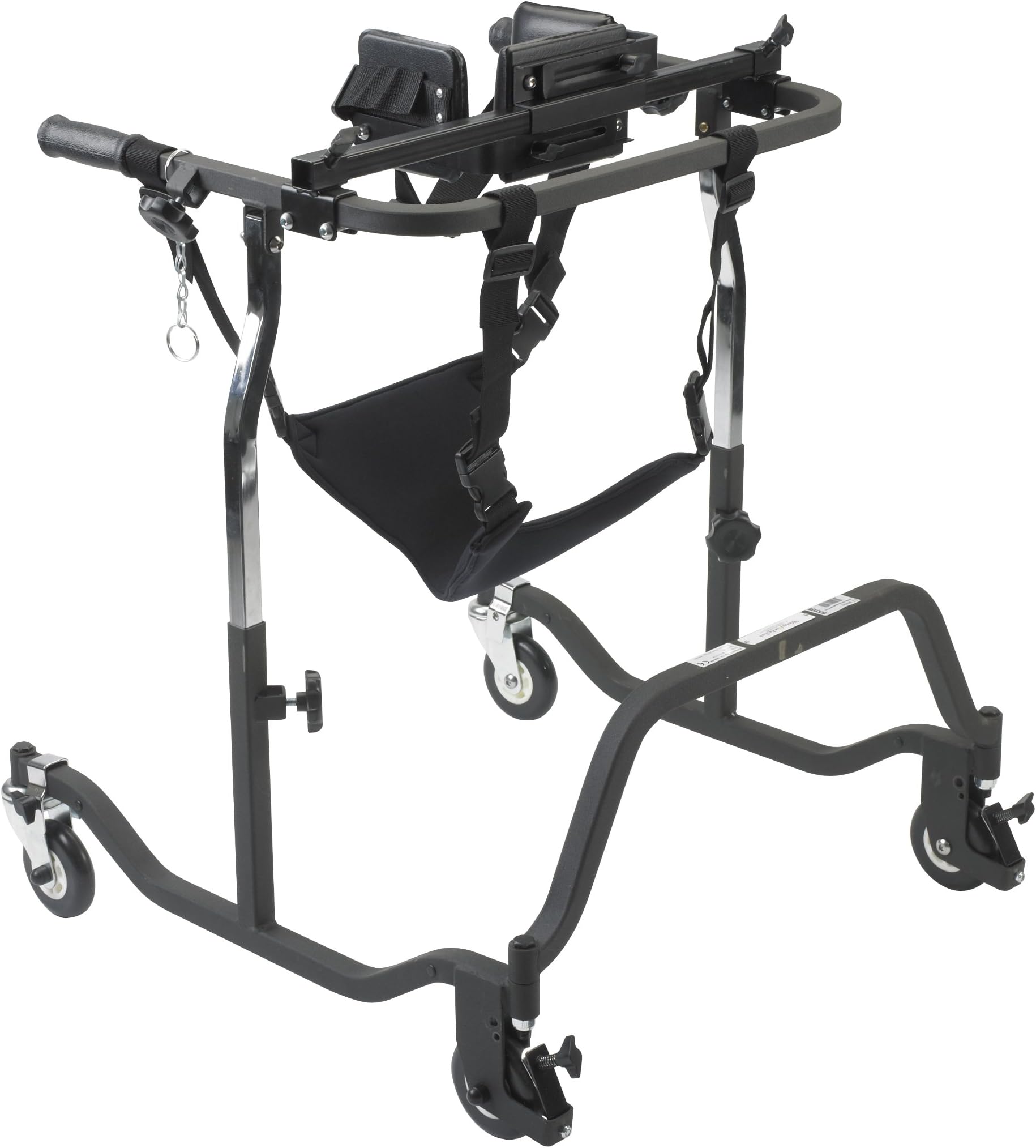 Wenzelite Luminator Gait Trainer with Posterior or Anterior Option, Black, Adult