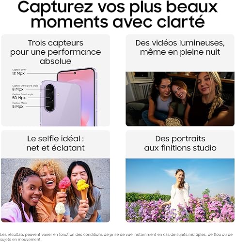 Samsung Galaxy A37 5G, Smartphone Android, 256 Go, Chargeur Secteur Rapide 25W Inclus, Smartphone déverrouillé, Vert foncé, Version FR - 5