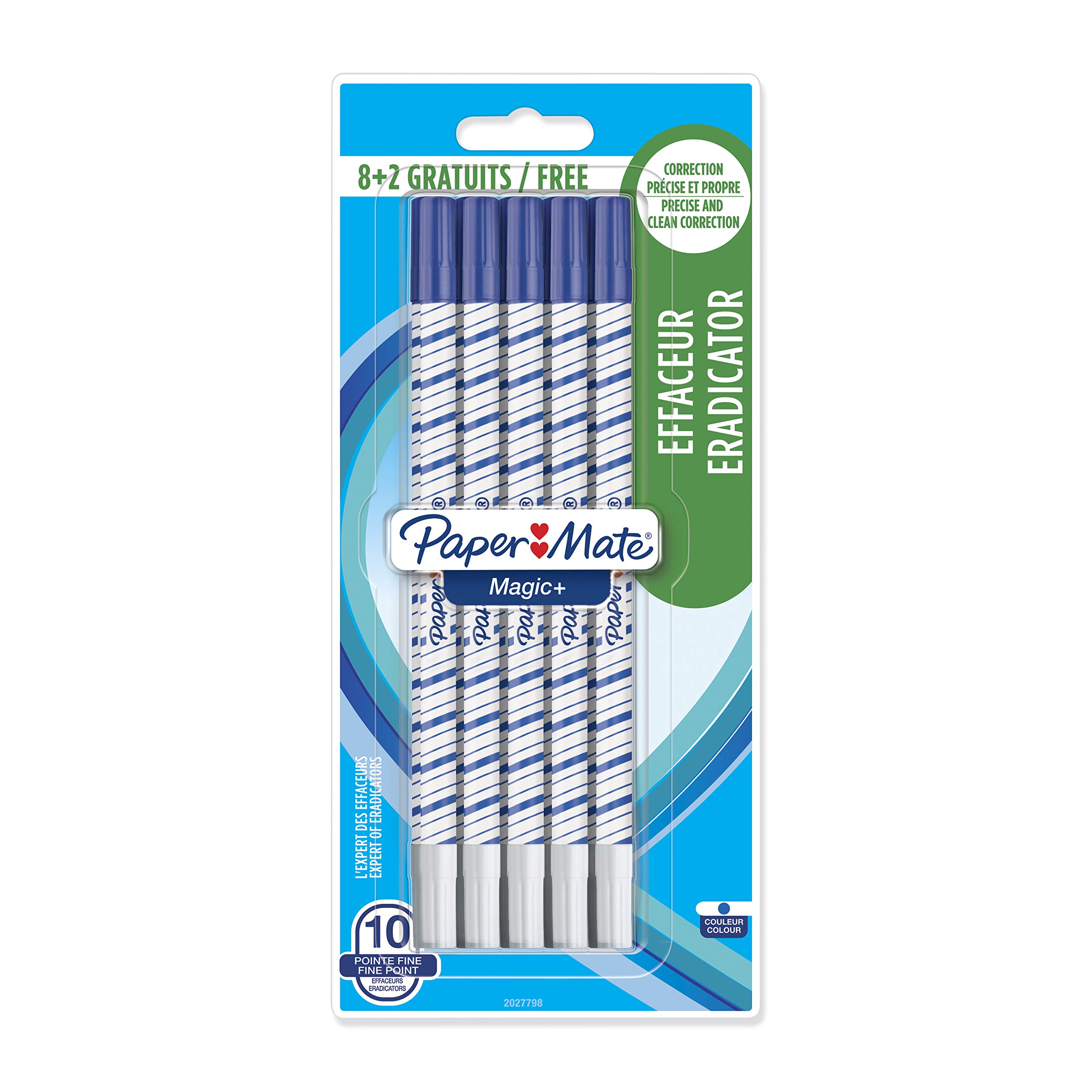 PAPERMATE Magic+ Fine Tip Rewriter Erasers + 2 Free Pack of 8aa