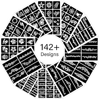 27 Floral Tattoo Designs That Bloom with Beauty 146 12 Temporary Tattoo Stencils,142 PCS Henna Stencils Reusable Tattoo Sten...