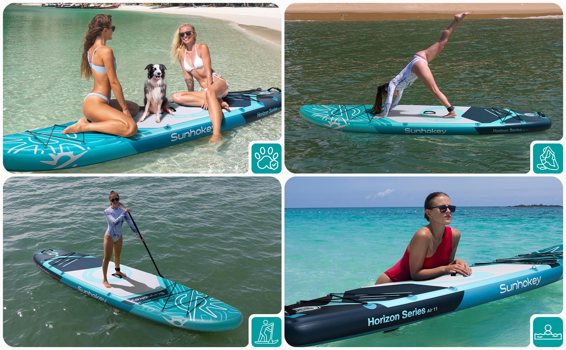COIL SUP-Board - Aufblasbares SUP Board Set – Stand Up Komplettset - Set - wasserdichte Handytasche - Stabil - Leicht - mit Paddel - mit Pumpe - Zubehör