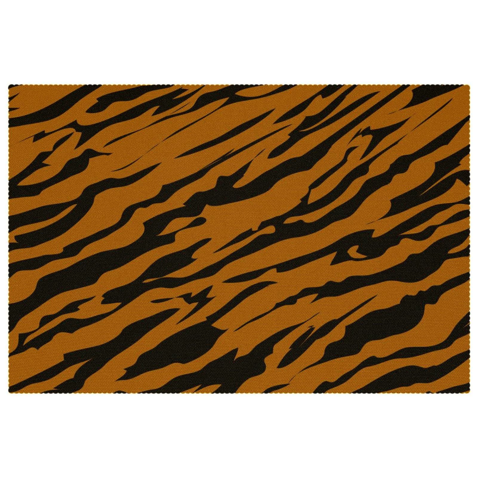 Set de table tigre pour repas de famille et dîner design