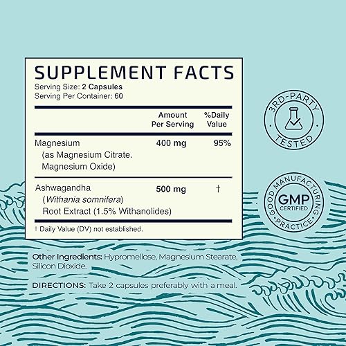 Miniatura 2 de Nobi Nutrition Loción de magnesio y suplemento de magnesio Ashwagandha  Soporte de magnesio de cuerpo completo para cuerpo y mente con 8 onzas