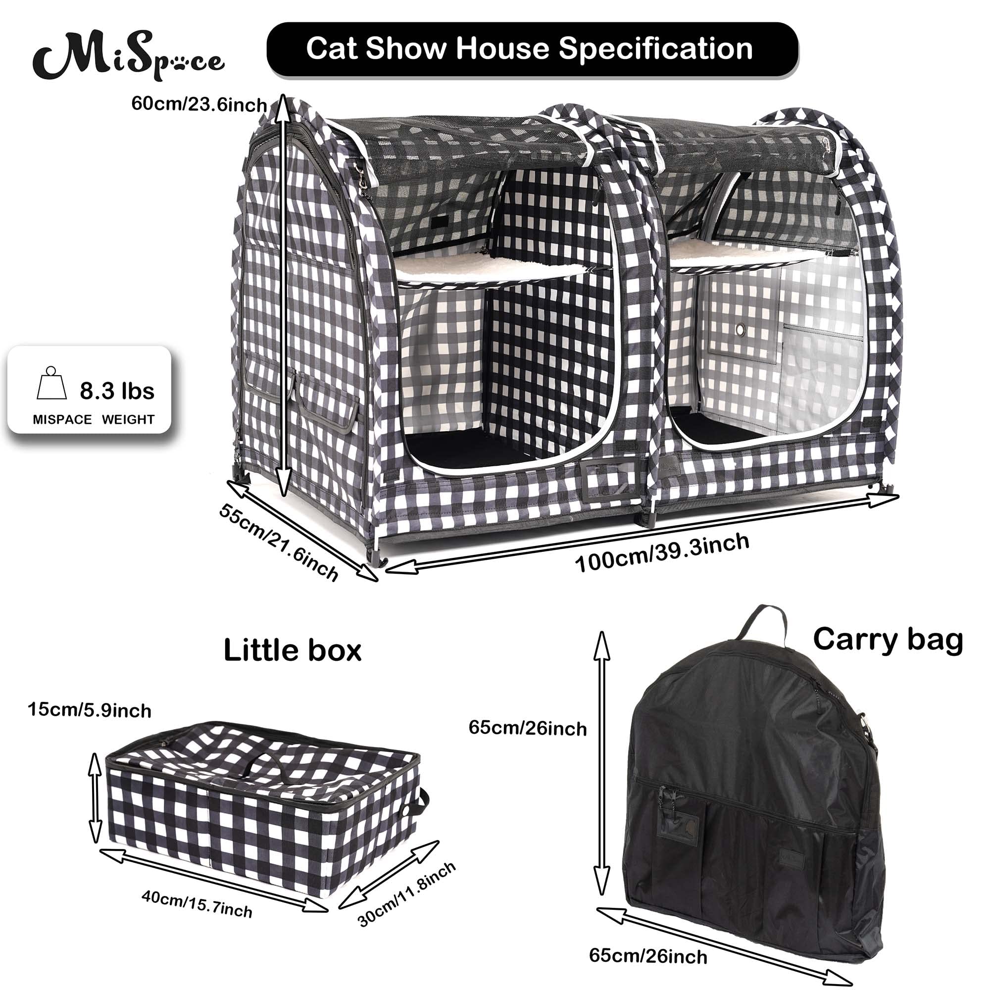 Mirapet USA Pet Carrier & Crate 22 Inch - Premium Collapsible Design For Cats And Dogs - Portable Kennel For Small Pets - Indoor/Outdoor - 360-Degree - View #5