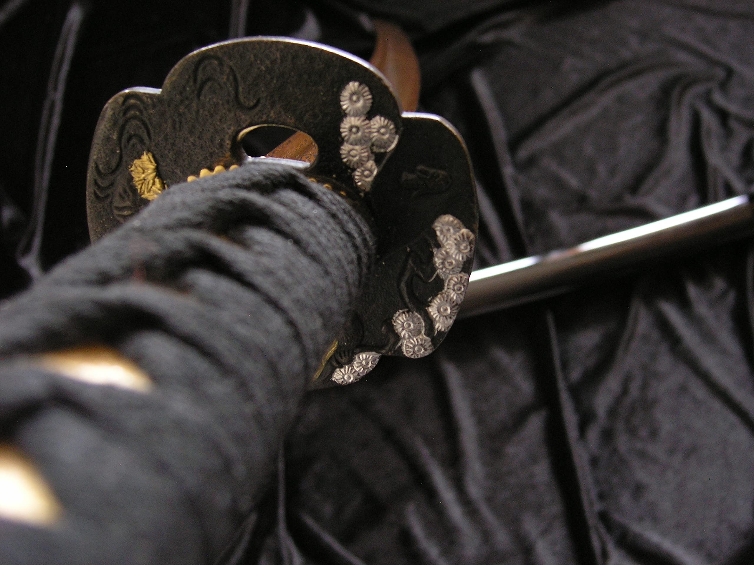 Katana Rot Damast Stahl 1045 Ten Ryu Schwert scharf echt zum Training Metall Samurai 100% handgefertigt Nur für Erwachsene - 18 Jahre erforderlich TR-026