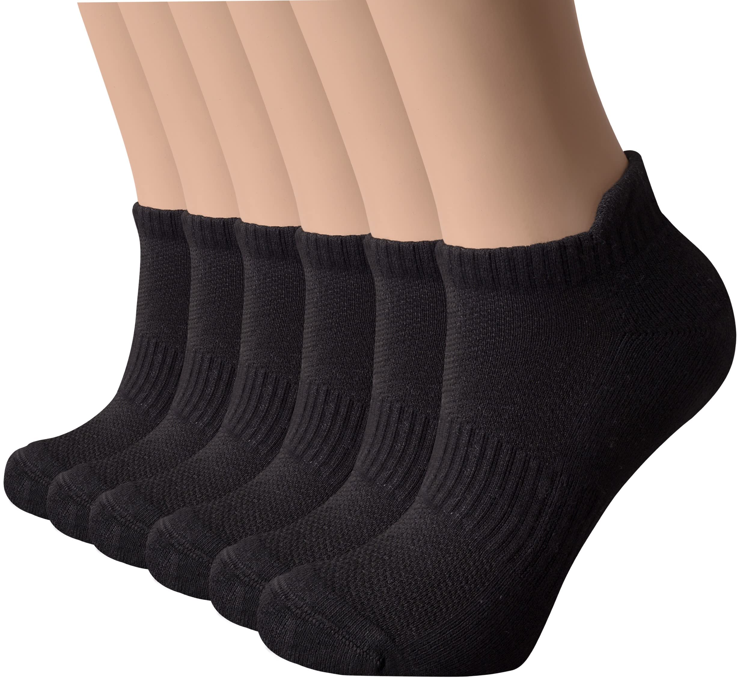 VRD SOCKSBamboo Womens Ankle Socks, 6 Pack, Low Cut Socks for Women, Womens Running Socks, Christmas Gift for Women Socks Size 5-10