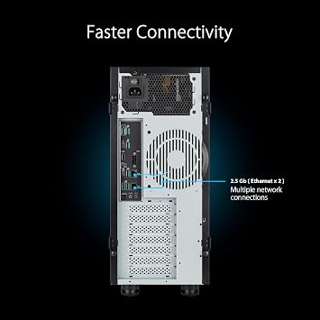 ASUS ExpertCenter Pro ET500I W8-B-750 Essential barebones Workstation Supports Intel Core Ultra CPU, DDR5 ECC, 2X 2.5GbE LAN, NVIDIA RTX Support, 3X M.2, Thunderbolt 4, Control Center Express