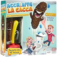 Mattel Games- Acchiappa la Cacca con Toilet Incluso, Gioco da Tavolo per Bambini 5 + Anni