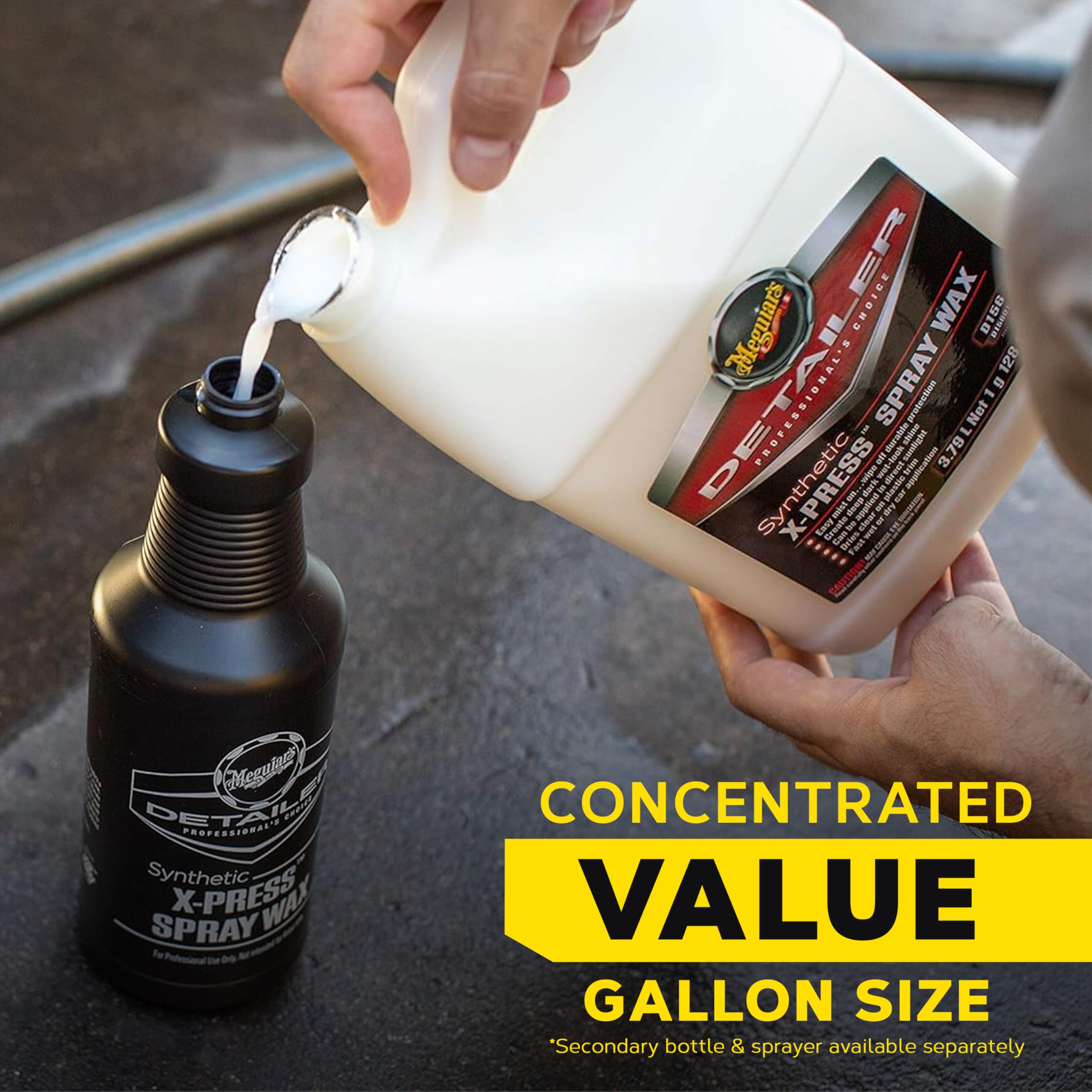 Meguiar`s Synthetic X-Press Spray Wax 3,785 Liter, Fabrik | 0