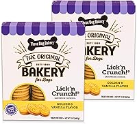 Vista 16 de Three Dog Bakery Lick'n Crunch! Galletas de sandwich para perros de Golden y mantequilla de maní - Golosinas para perros crujientes con sabor a