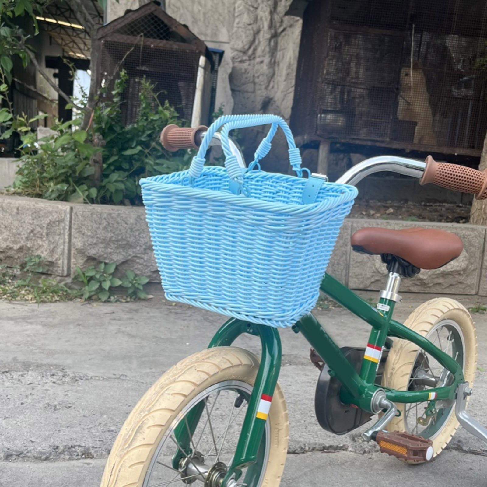 Amazon.co.jp: WEISUYUUS 取り外し可能な子供用自転車バスケット