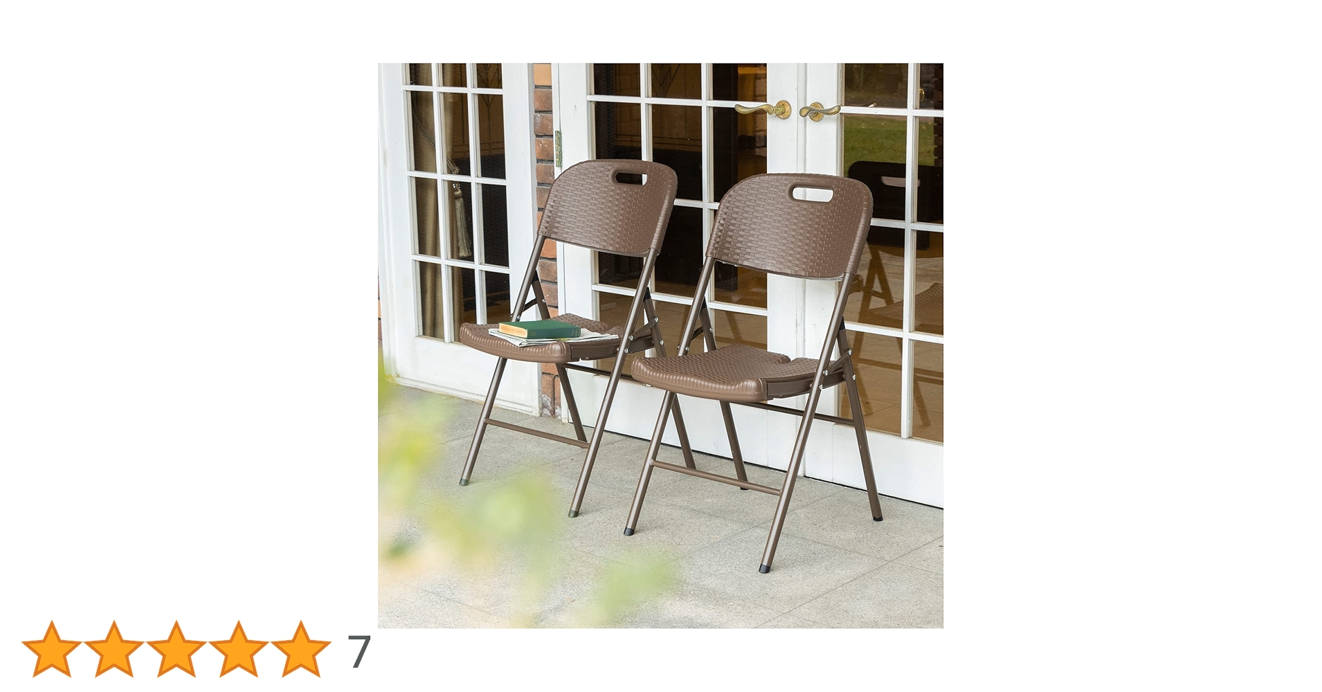 Amazon｜ラタン調 ガーデンチェア セット 軽量 アウトドア 屋外 庭