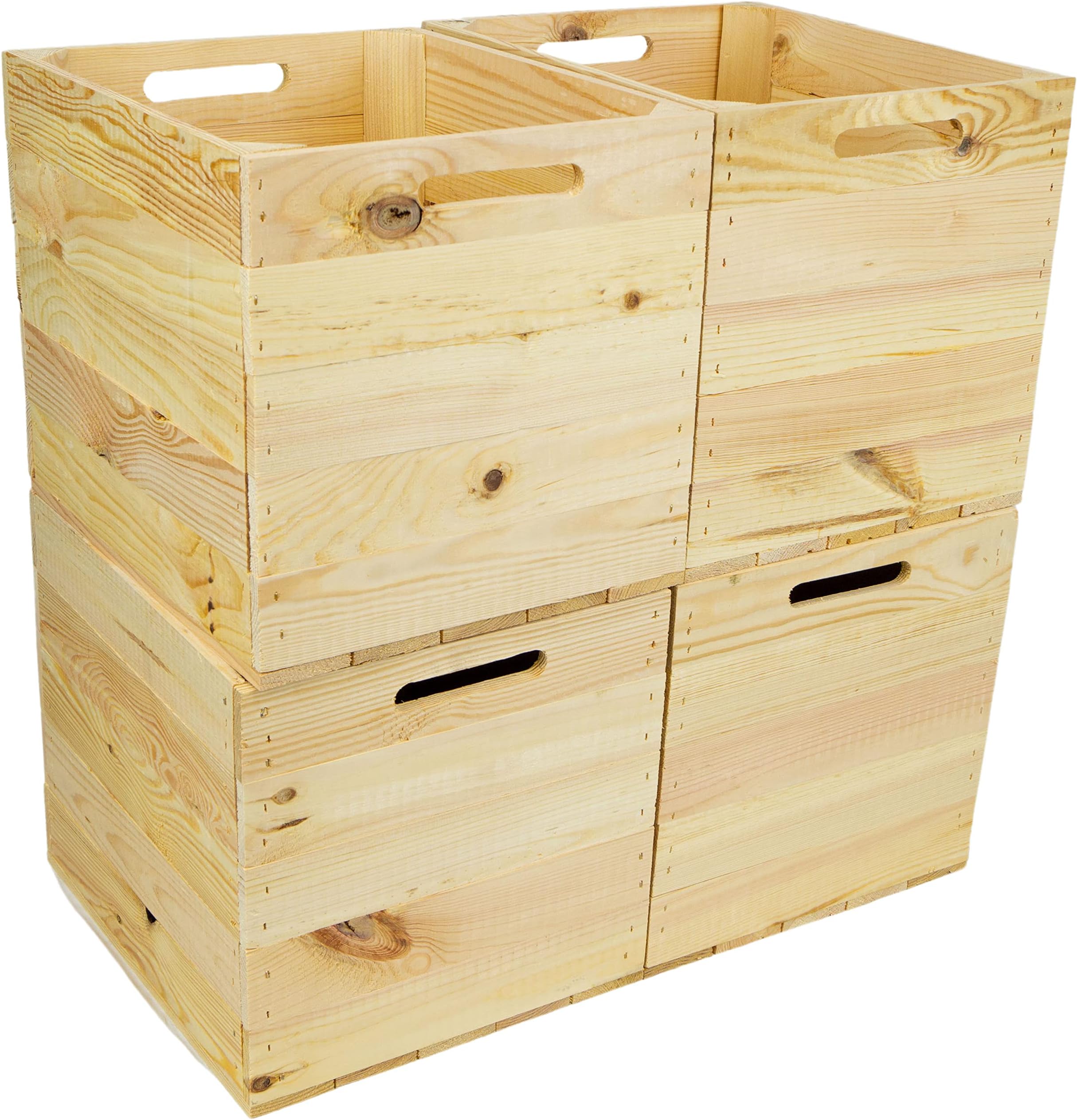 Cassetta Legno Per Kallax 33x37.5x32.5cm - Per Vino, Frutta, Ripiani - Naturale O Fiammata - Foto 14
