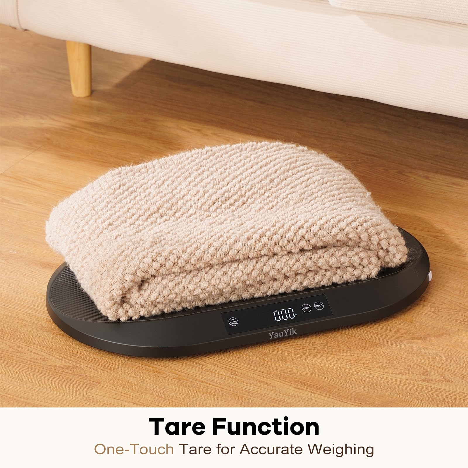 YauYik Balance numérique intelligente précise avec application pour suivre la croissance de bébé, nourrisson, chiot et chat, animal de compagnie jusqu'à 40 kg, avec fonction de maintien, mesure de