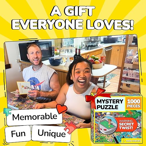Miniatura 5 de Odd Pieces Rompecabezas de 1000 piezas con cómics de narración, final secreto, rompecabezas para adultos y niños misteriosos – 19.7 x 27.6 pulgadas