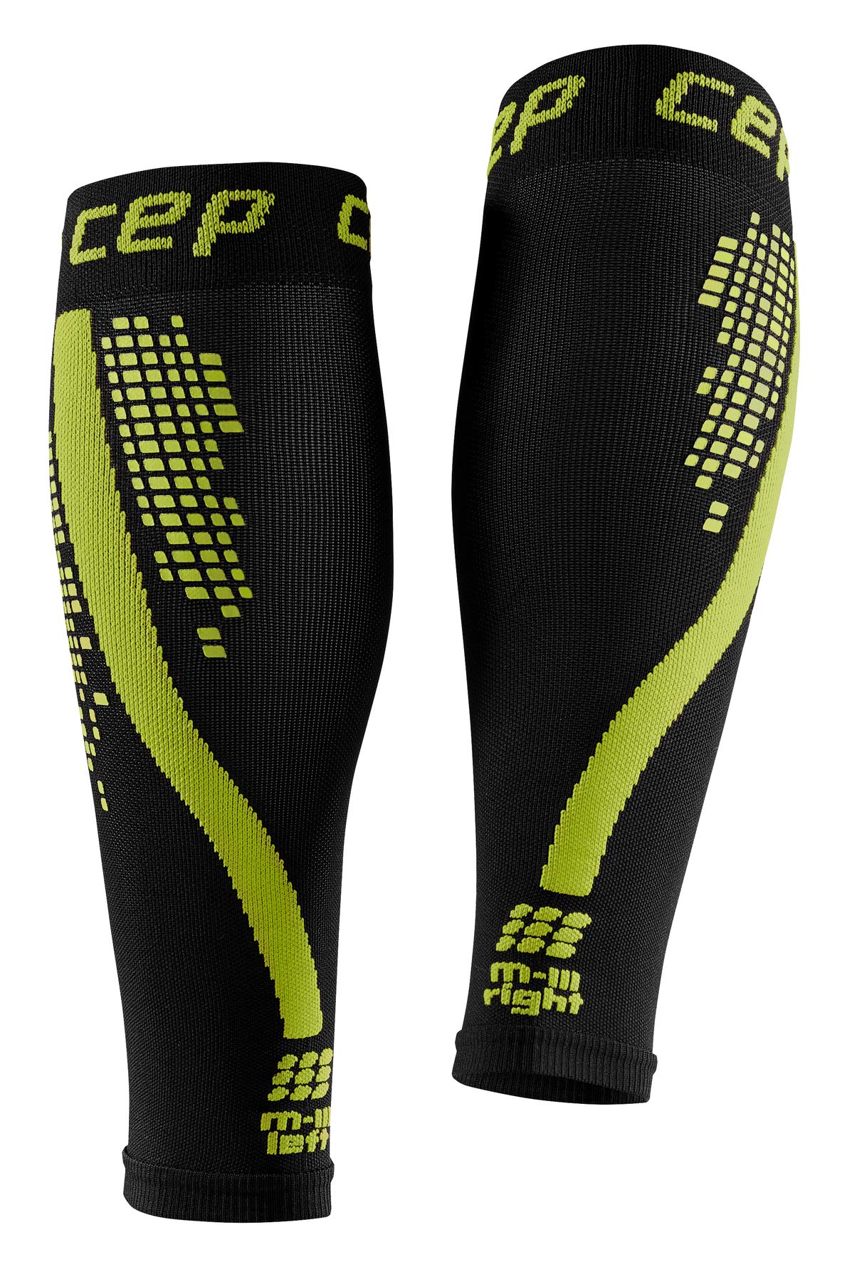 CEP – NIGHTTECH Calf Sleeves Redesign für Damen | Bunt reflektierende Beinstulpen in grün | Größe IV