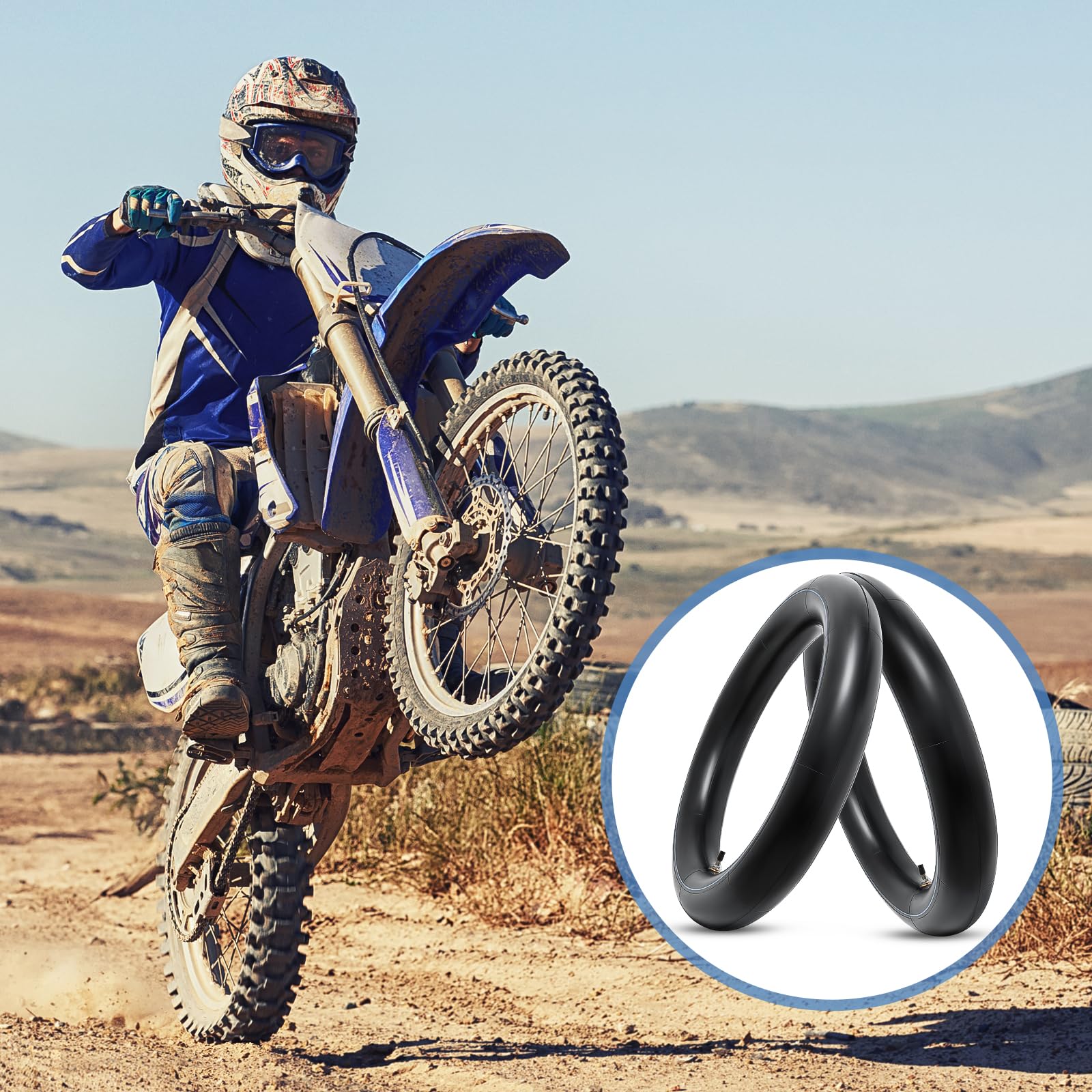 3.0X17 3.00X17 TIRE INNER TUBE TR4 STRAIGHT STEM VALVE MOTORCYCLE - Foto 2