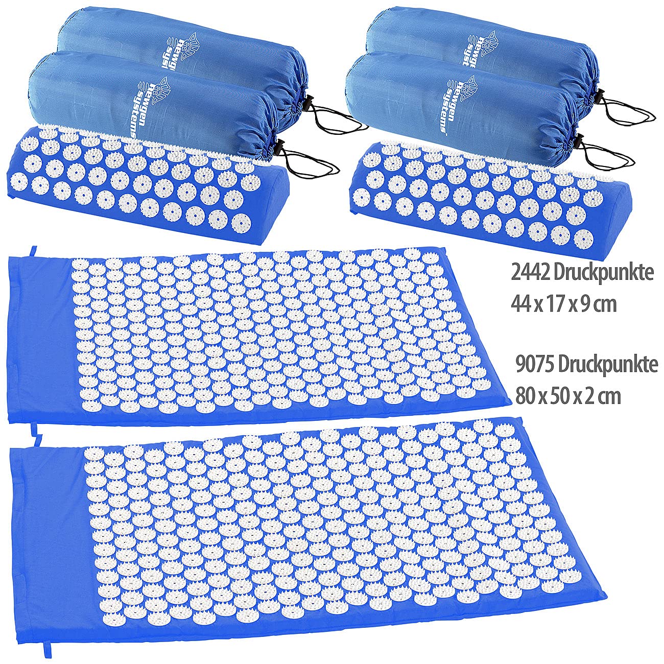 2 tapis et 2 coussins dacupression [Newgen Medicals]