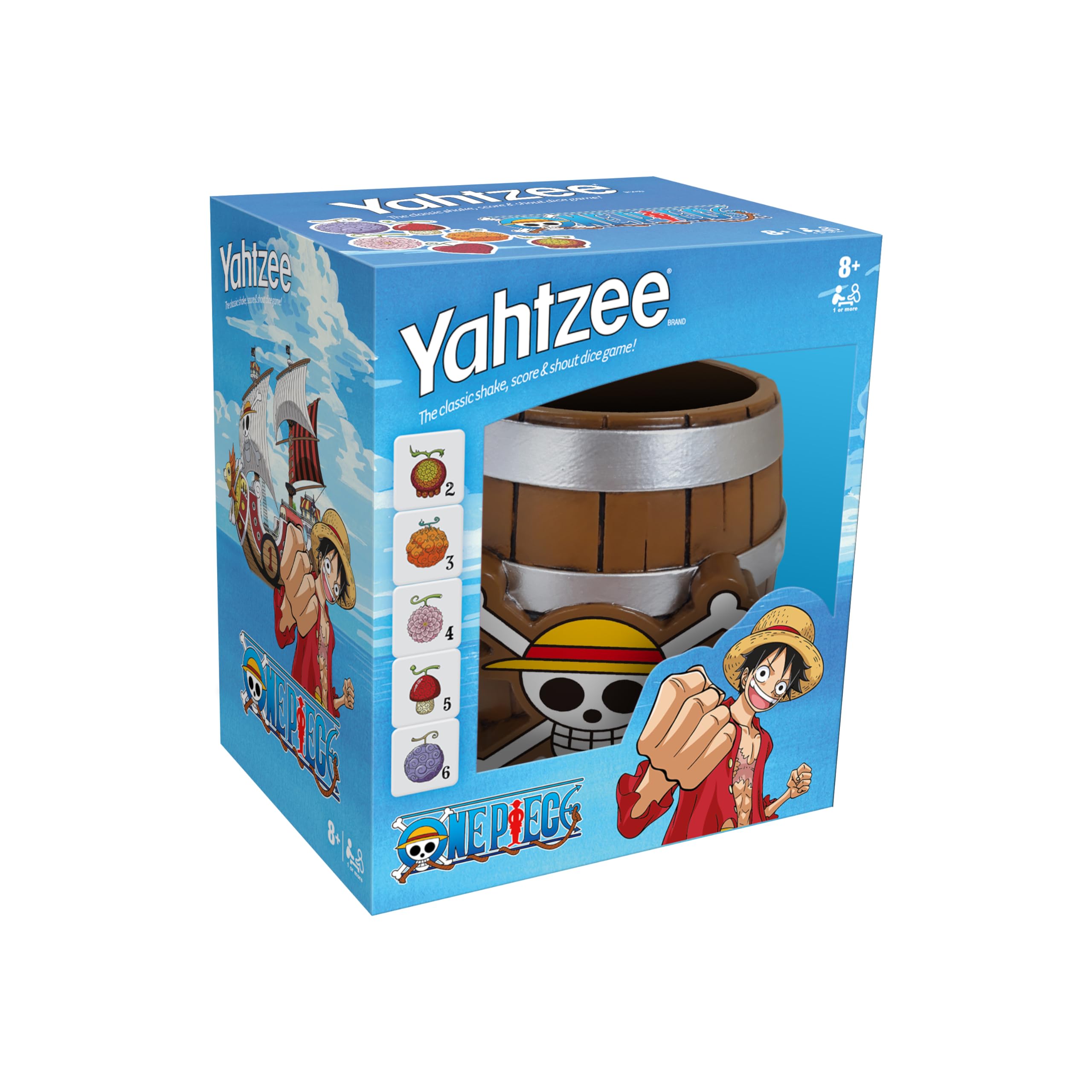 Winning Moves One Piece Yahtzee Special Edition Dice Game travel game you can take anywhere and enjoy anytime makes great gift for fans of ages 8 plus.