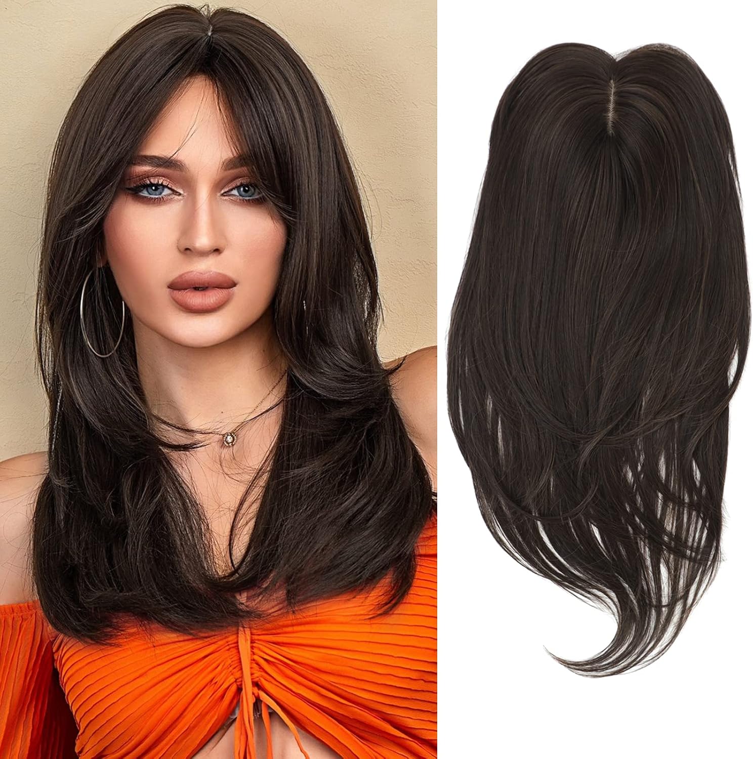 Hair Topper for Thinning Hair 14inch Hair Toppers for Women Big Base