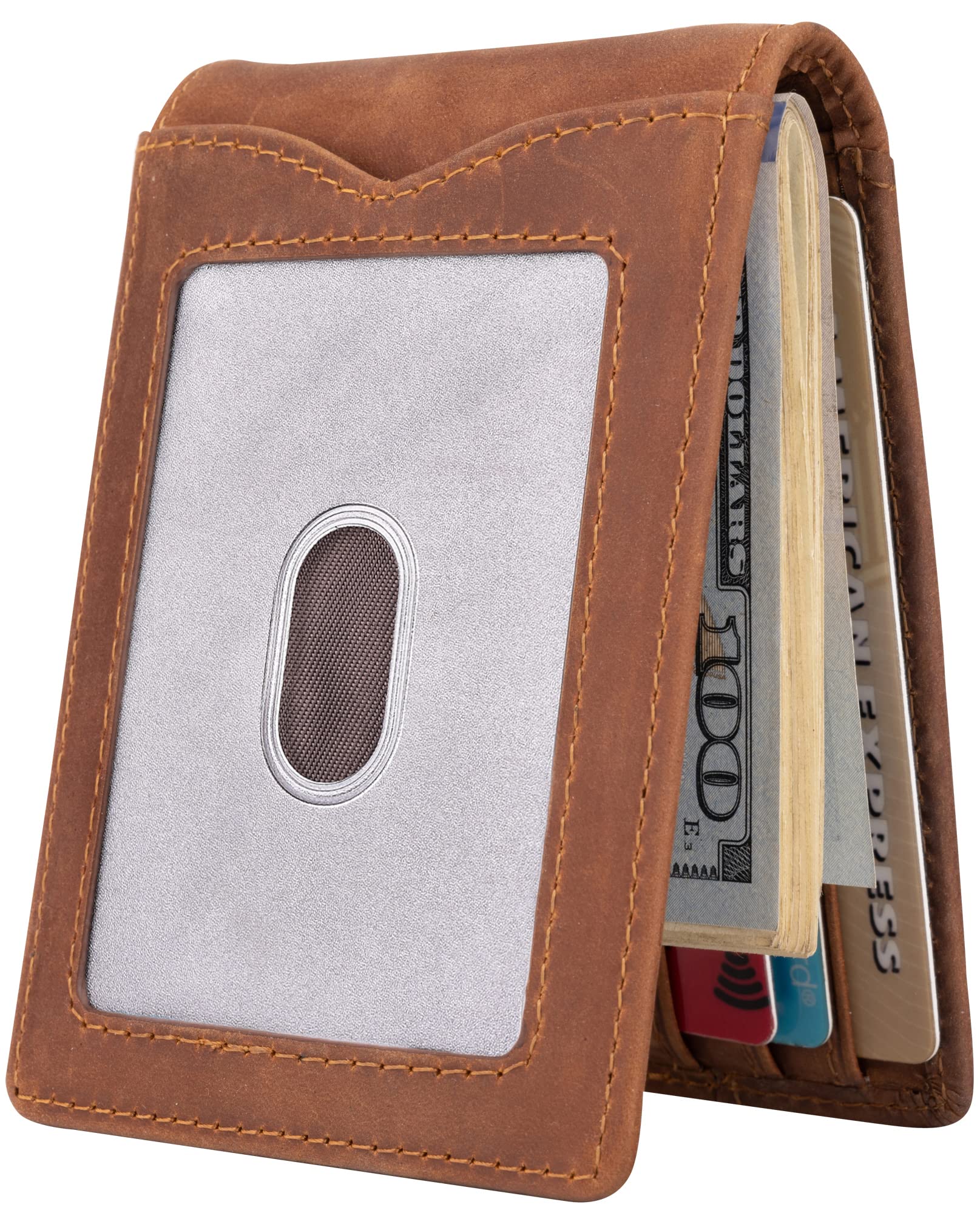 Kinzd Slim Wallet with Money Clip