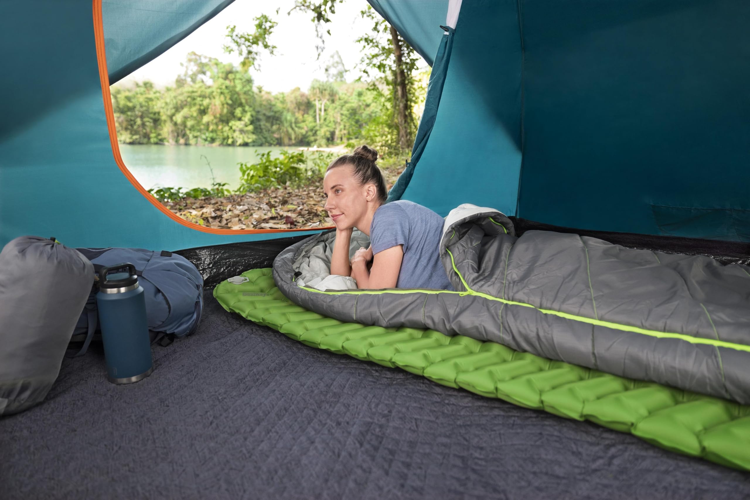 Bestway Esterilla Hinchable Rectangular WanderLite, tamaño Grande