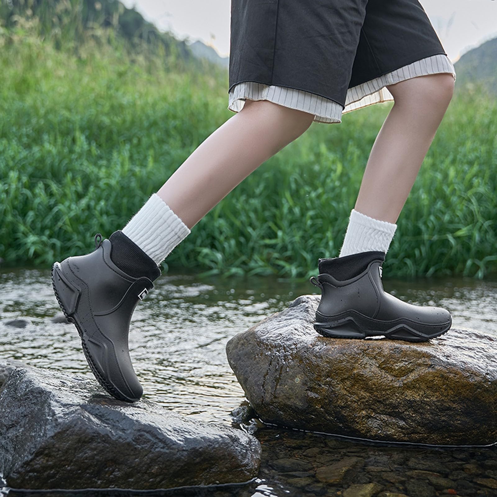 Generisch Paare Winter Einfarbig Spitze Stiefel Warme Lässige Temperament Stiefel