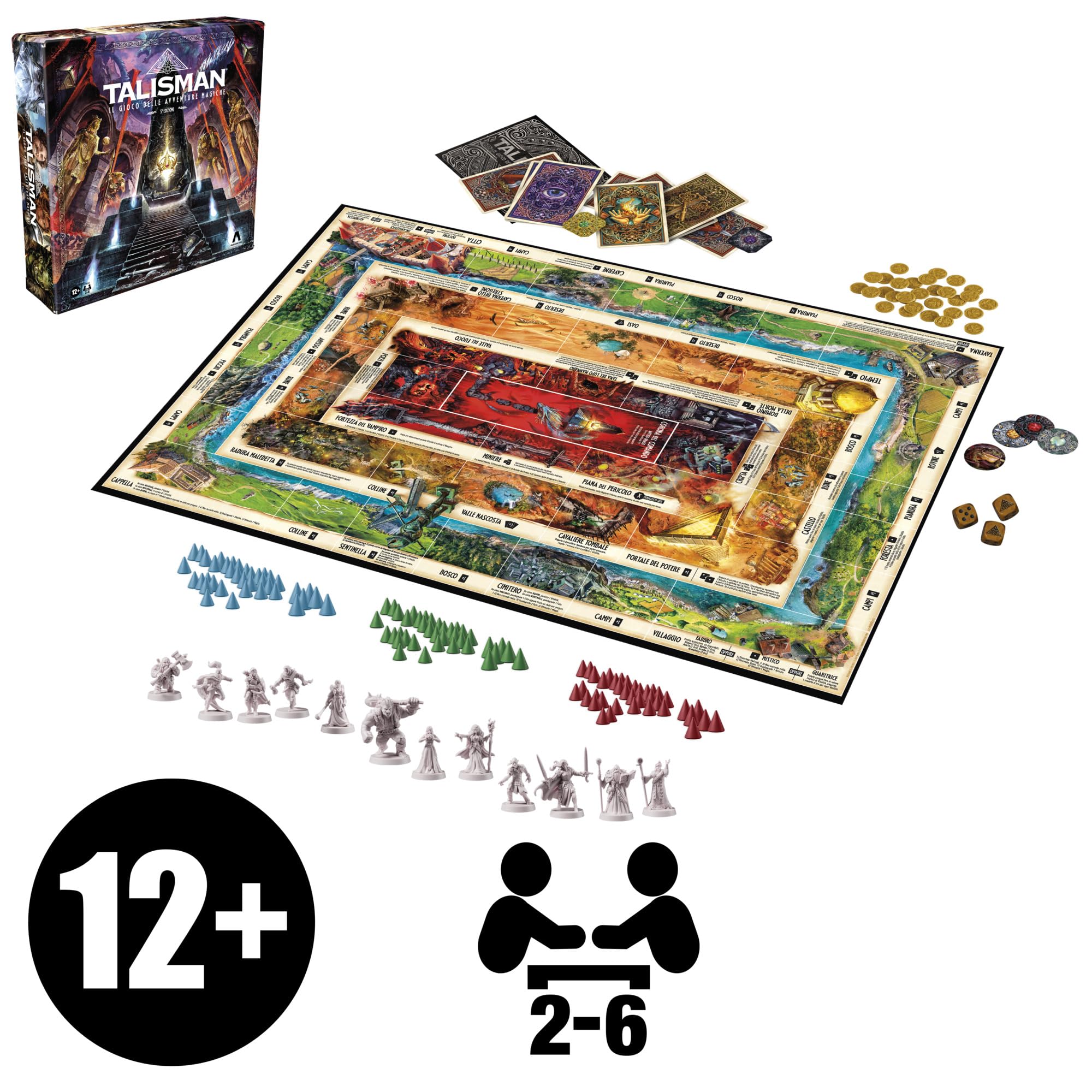 Talisman: Il gioco delle avventure magiche, gioco da tavolo, 5ª edizione - Versione Italiana