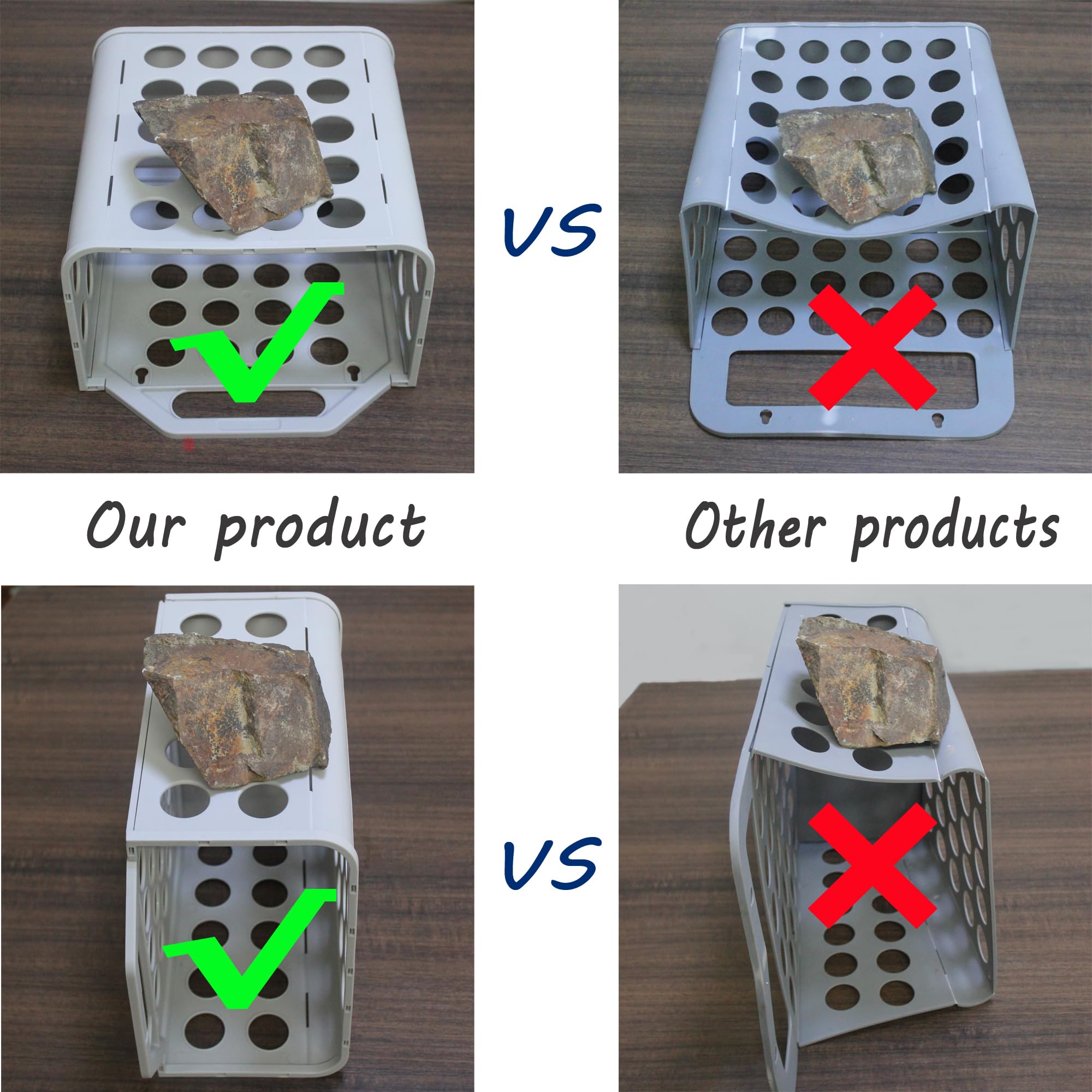 Soporte para bolsas de plástico (2 juegos/paquete) Soporte para bolsas de comestibles, bueno para guardar bolsas de plástico debajo del fregadero, organizador de calcetines montado en la pared que