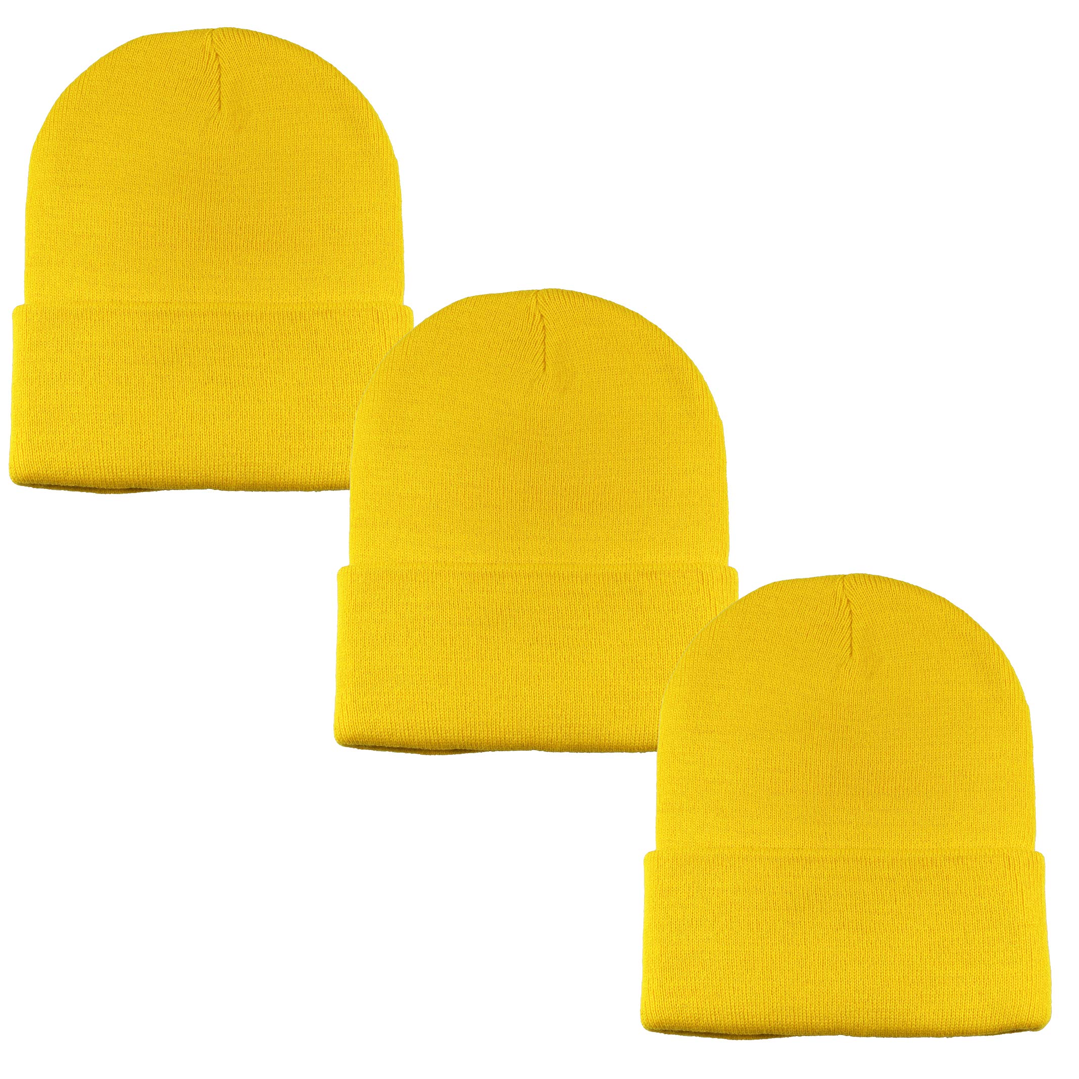 GelanteUnisex Beanie Cap Knitted Warm Solid Color