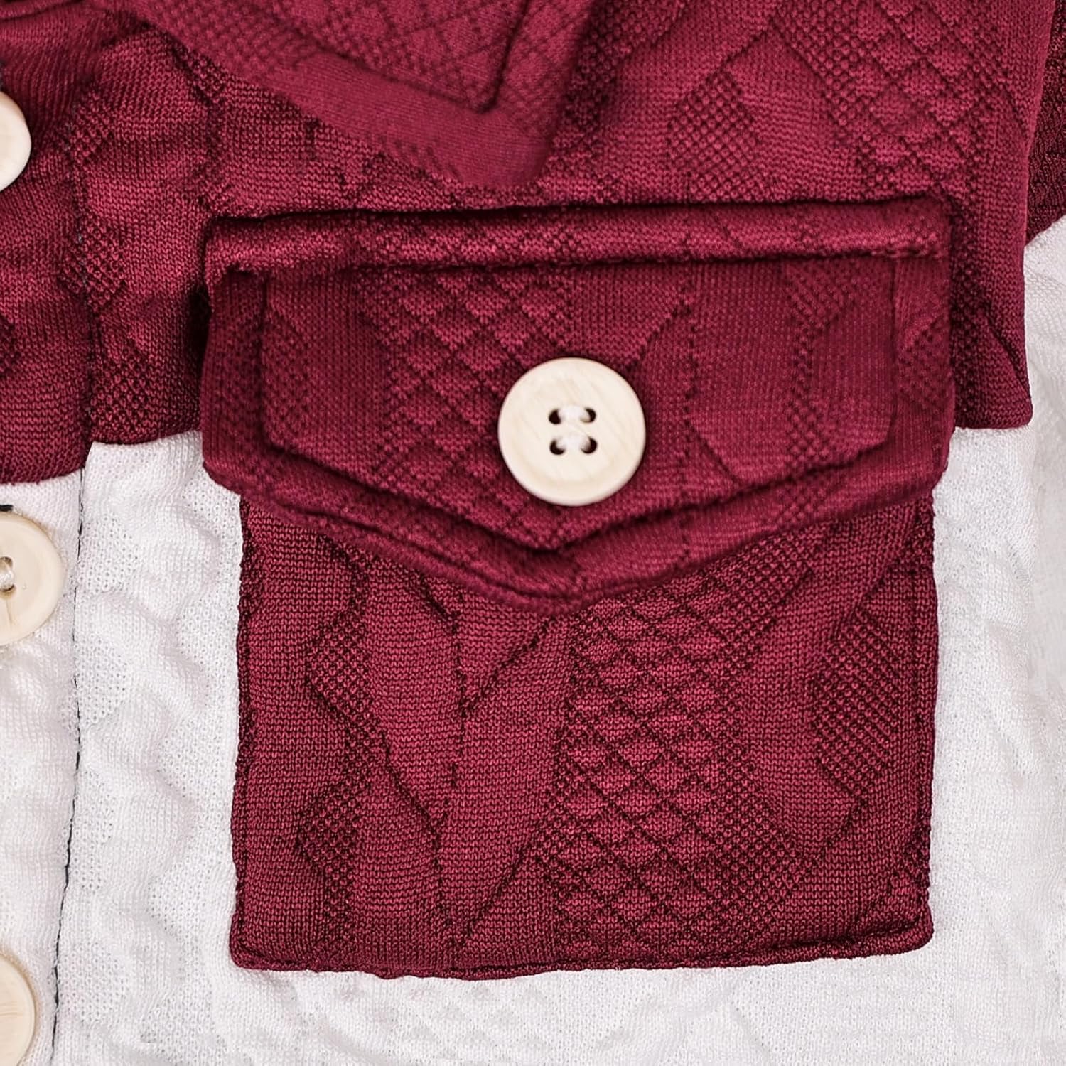 Baby Boy Fall Winter Clothes Toddler Boy Outfits Patchwork Button Down Tops Shirt Pocket Pants 2 Piece 12 Months-5T - Image 5