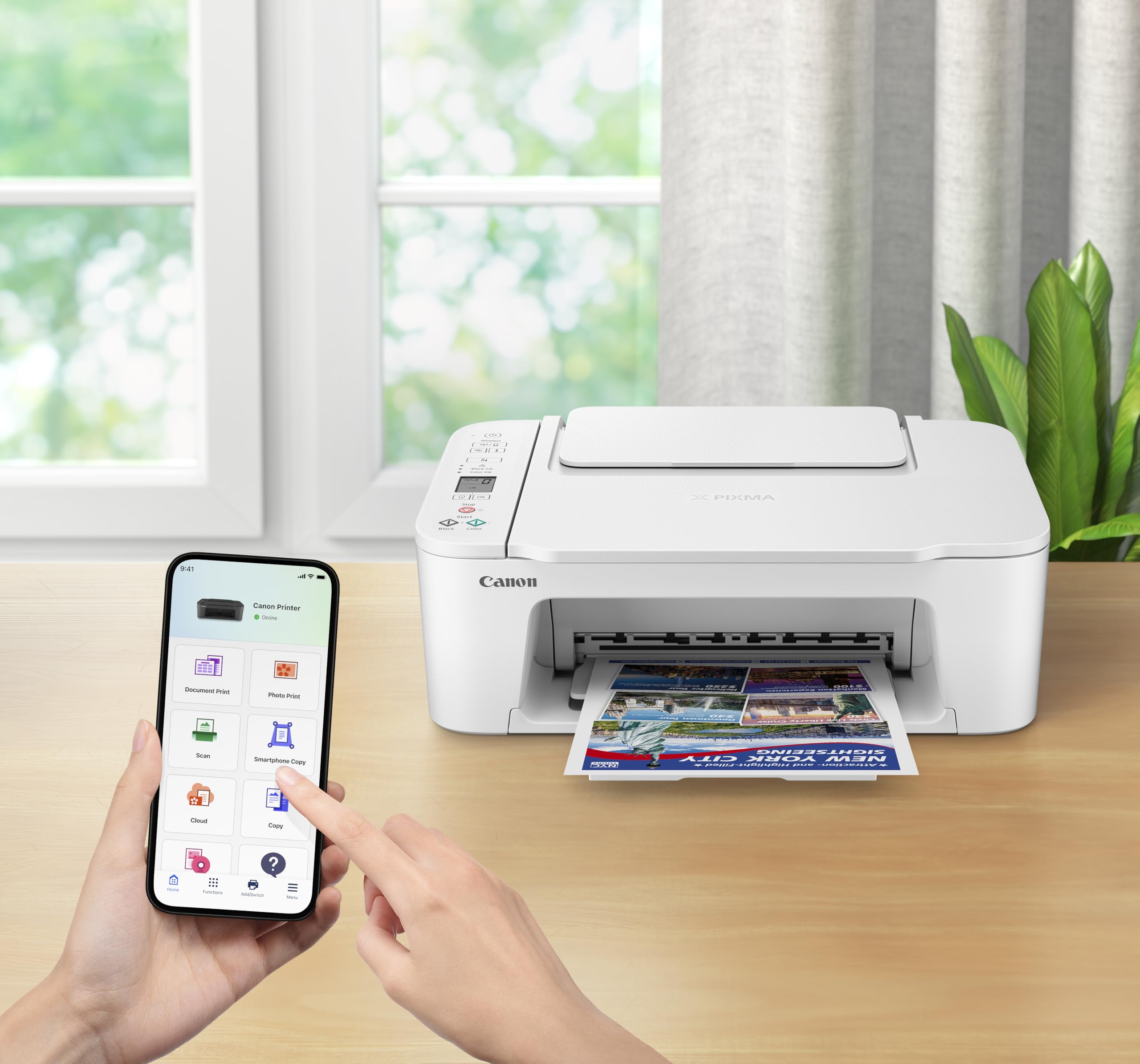 Canon PIXMA TS3751i – Impresora Multifunción, Copiadora y Escáner para Uso Doméstico | Conexión Inalámbrica Desde tu Smartphone | con PIXMA Print Plan — view 6